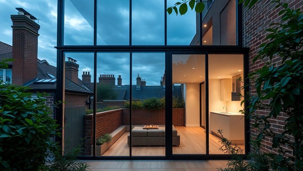 Glass Extension Walls Holborn