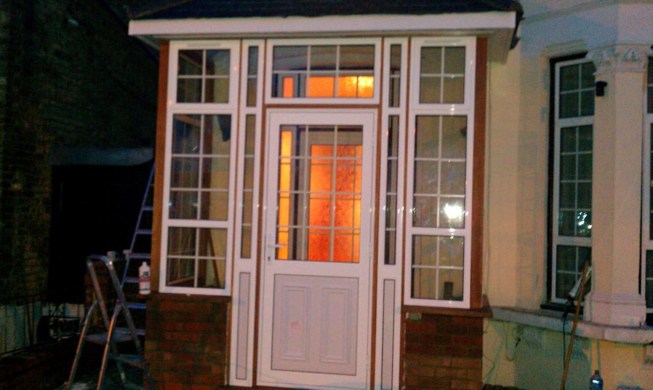 uPVC porch with Georgian bar glazing installed in Holborn